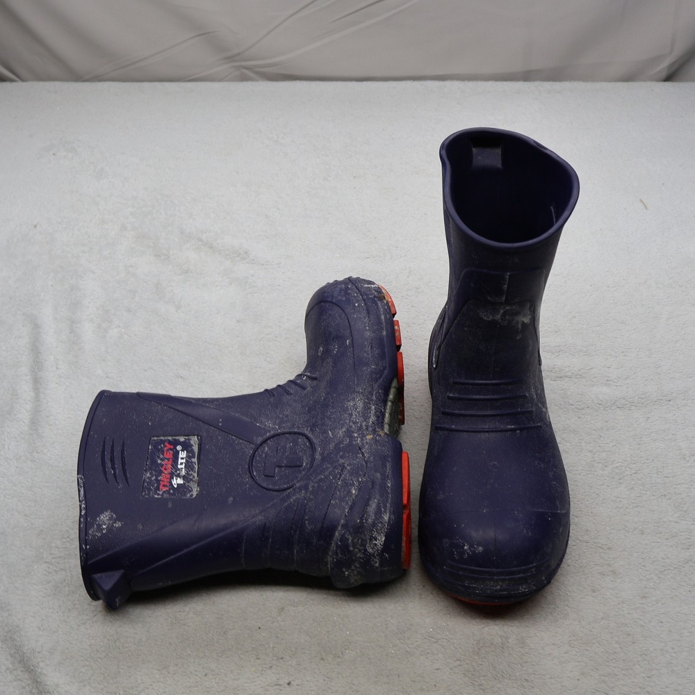 Tingley Flite Unisex M7 W9 Rain Boots Blue Waterproof Slip Resistant Utility
